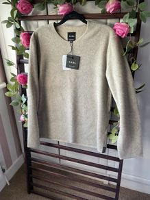 jumper unisex Henrietta steffensen Carl unisex range beige fleece danish brand medium