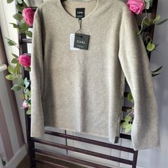 jumper unisex Henrietta steffensen Carl unisex range beige fleece danish brand medium