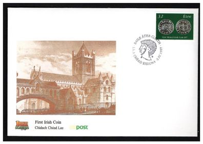 1997 Ireland Irish Coin Commemorative Stamp An Post First Day Cover (FDC)