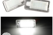 Audi A3 S3 A4 S4 A6 S6 A8 Q7 2PCS Rear Number Plate 12V 6500K LED Taillight Lamp