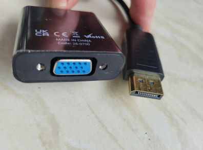 displayport to vga