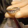 Rhodium Plated Sterling Silver Moissanite Band Ring Image 9
