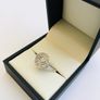 Brand New 9ct White Gold Diamond Target Cluster Ring Image 3