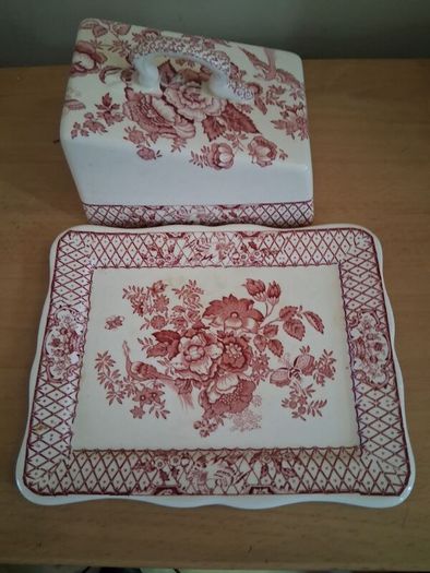 Antique Mason's Ironstone Stratford Cheese Cloche/ Dish