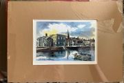The Quay, Wexford - Mounted art print