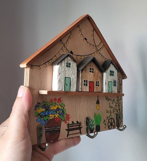Handcrafted wooden key holder!