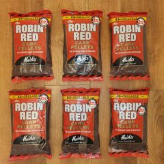 NEW - 6 x 900g Dynamite Baits Robin Red 2mm Pellets - Carp Tench Bream Feeder Method Pellet Dumbells Hybrid Roach