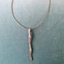 Stg Silver Stick Pendant and Chain Image 3