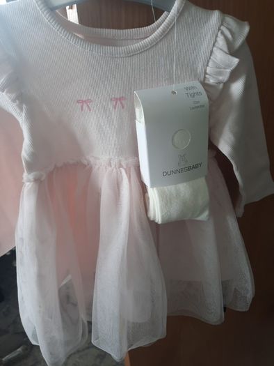 baby girl tulle dress and tights