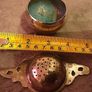 white metal tea strainer Image 2