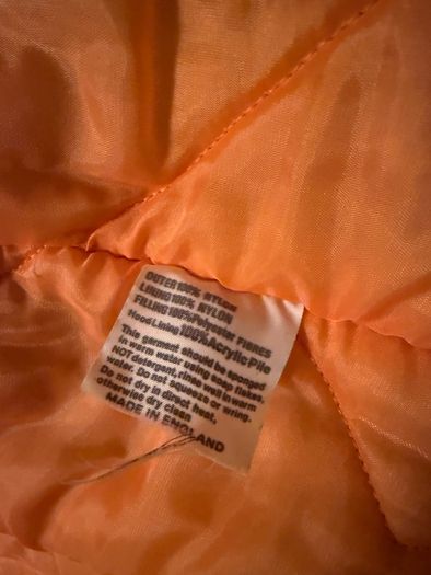 Vintage Mod Snorkel Parka Jacket - Heavy Duty Navy / Orange Quilted Lining (Made in England)