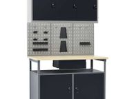 main image for ad Workbench with Three Wall Panels and One Cabinet