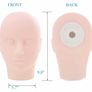 Training Mannequin Make Up Practice Flat Doll Face Head Eye False Lashes Eyelash Extensions Lip Tatoo Practice Model Mannequin Manikin Cosmetology Soft-Touch Rubber Image 3