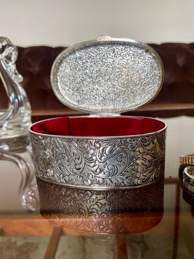VGC Silver Plated Jewellery Box Mid 20th Century