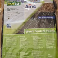 Weed control fabric suppressing 5m x 2m woven