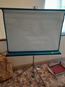 Vintage projection screen form 35mm slides
