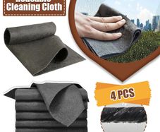 4x Thickened Cleaning Cloth No Trace No Watermark Reusable Microfiber Rag Quickly Clean Towels Scouring Pad