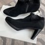 Black suede ankle boots Image 2