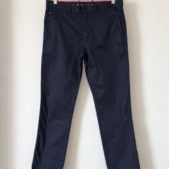 Th Flex Tommy Hilfiger navy Denton chinos stretch straight leg fit size W32 L34