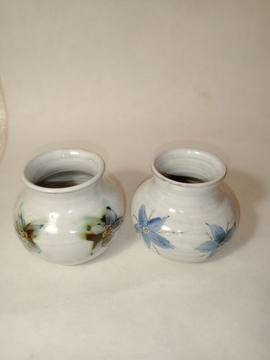 Irish Art Pottery Miniature Vases x 2