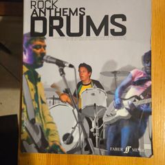 New Rock Anthems Drums. Complete With Cd. Large Volume Paperback In Good Condition.  See Photos For Same.