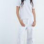SALE Fab Zara Mid Rise White Multi Pocket Wide Leg Cargo Trousers  Size 42 UK 14 Image 2