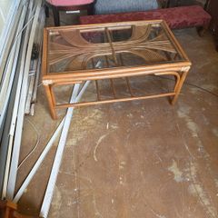 Coffee Table with Glass Top
