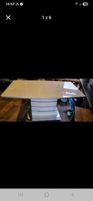 glass table and 6 chairs