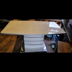 glass table and 6 chairs