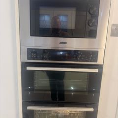 Zanussi twin oven and zanussi microwave all integrated in immaculate condition,been sold due to renovations
