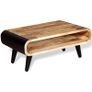 Coffee Table Rough Mango Wood 90x55x39 cm Image 2