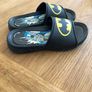 Boys flip-flops, batman design, Junior size UK 12 Image 2