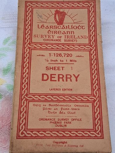 Ordnance Survey Map of Derry Layered Edition (Sheet 1 of the Series)