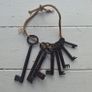 Set of 8 Antique Skeleton Keys Image 2
