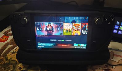 Steam Deck 64GB + 512GB SD + Protective Cover & Tempered Glass + Carry Case