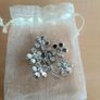 Floral diamante brooch Image 5