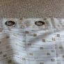 Cream Eyelet Curtains Image 2