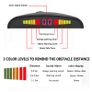 Led Parking Sensor Auto Car Detector Parktronic Display Reverse Backup Radar Monitor System with 4 Sensors Image 4