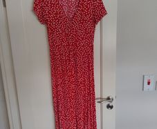 Miss Selfridge red polka dot dress