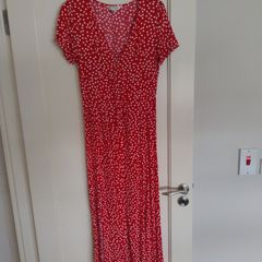 Miss Selfridge red polka dot dress