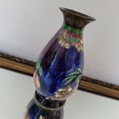 Rare - handpainted "woodland" vase signed by F.X.Abraham