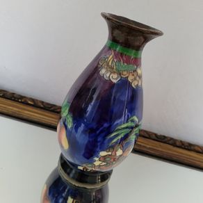 Rare - handpainted "woodland" vase signed by F.X.Abraham