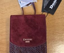 Dune London Sunrise T Burgundy Phone Crossbody Bag - New With Tags