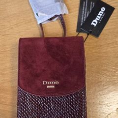 Dune London Sunrise T Burgundy Phone Crossbody Bag - New With Tags