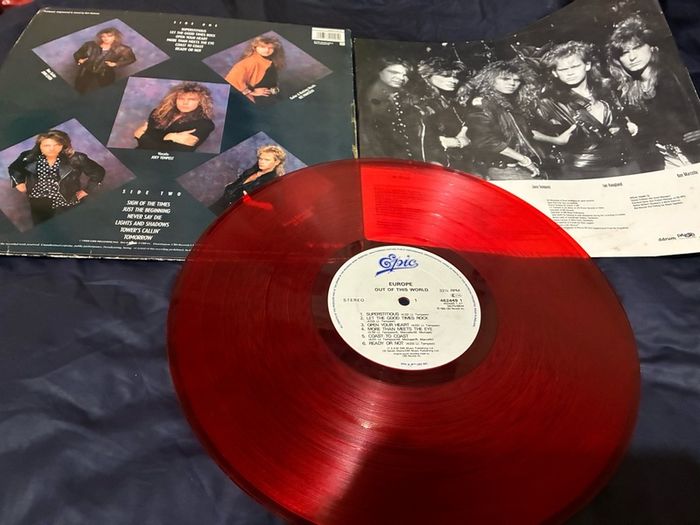 Europe red record vinyl LP