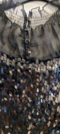 Black Sequinned Top/ Dress