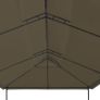 Gazebo 600x298x270 cm Taupe 180 g/m Image 2