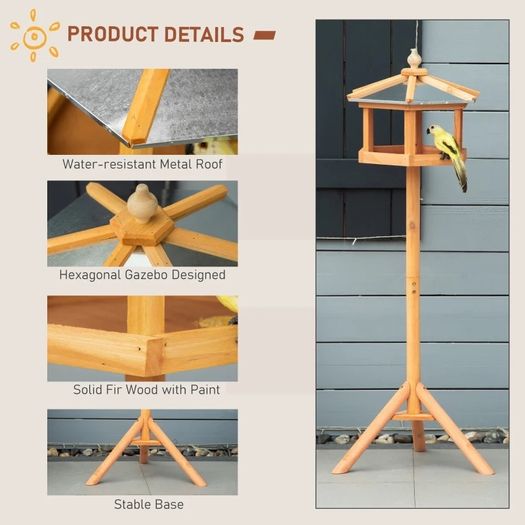 Wooden Bird Table Feeder Station (FREE SHIPPING)