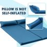 Double Self-Inflating Camping Mat - 2 Man Lightweight Sleeping Mat, Inflatable Camping Mat for 2 Person, Two Man Thick Sleeping Pad with Pillow for Hiking, Backpacking, Car Camp (FREE POSTAGE) Image 2