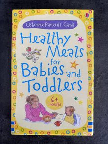 usborne  healthy meals cards